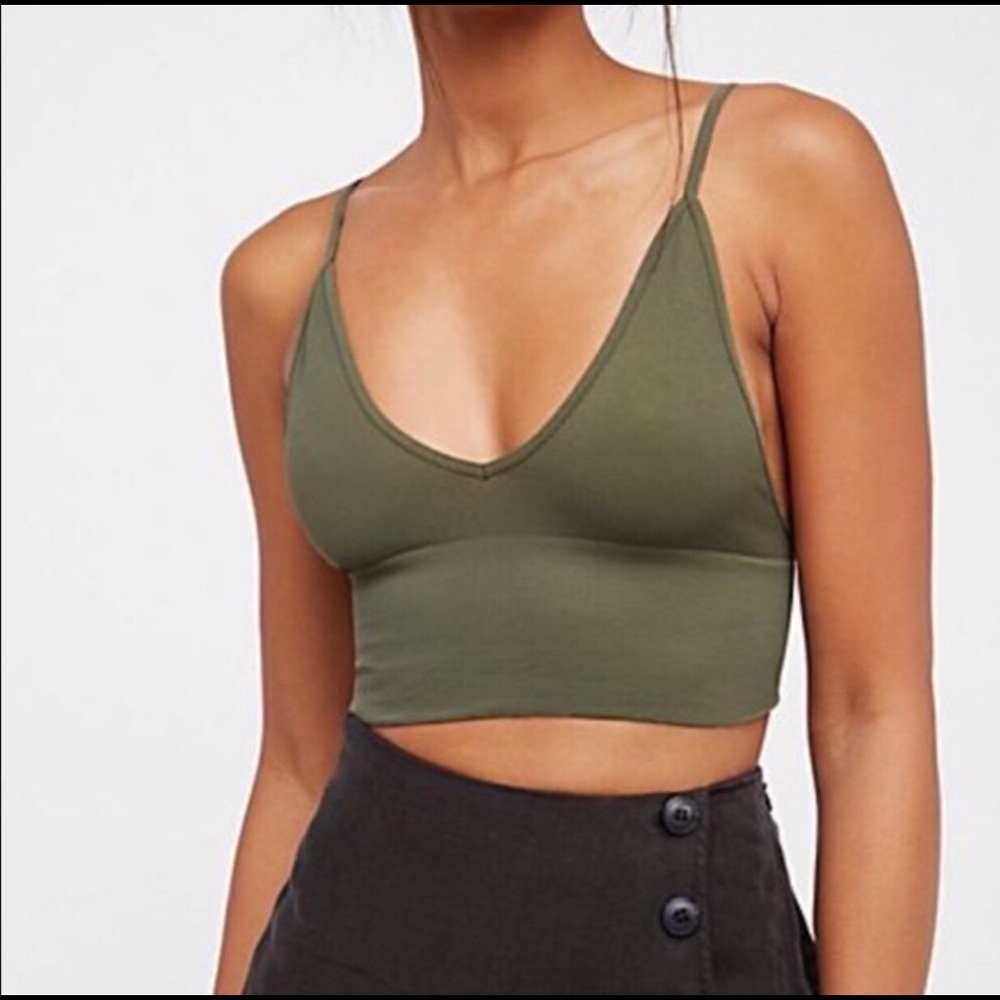 •HOST PICK! 1 LEFT! FREE PEOPLE Ali Crop Top Bra!• - Picture 1 of 8